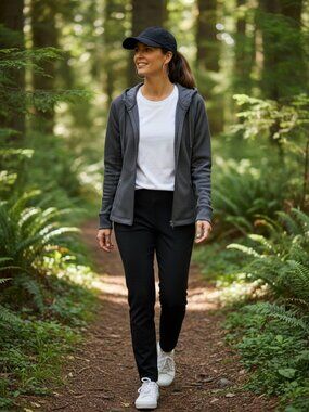 Swiss Tech Women's Sz Small Greystone Waffle Knit Thermal Hoodie Jacket‎